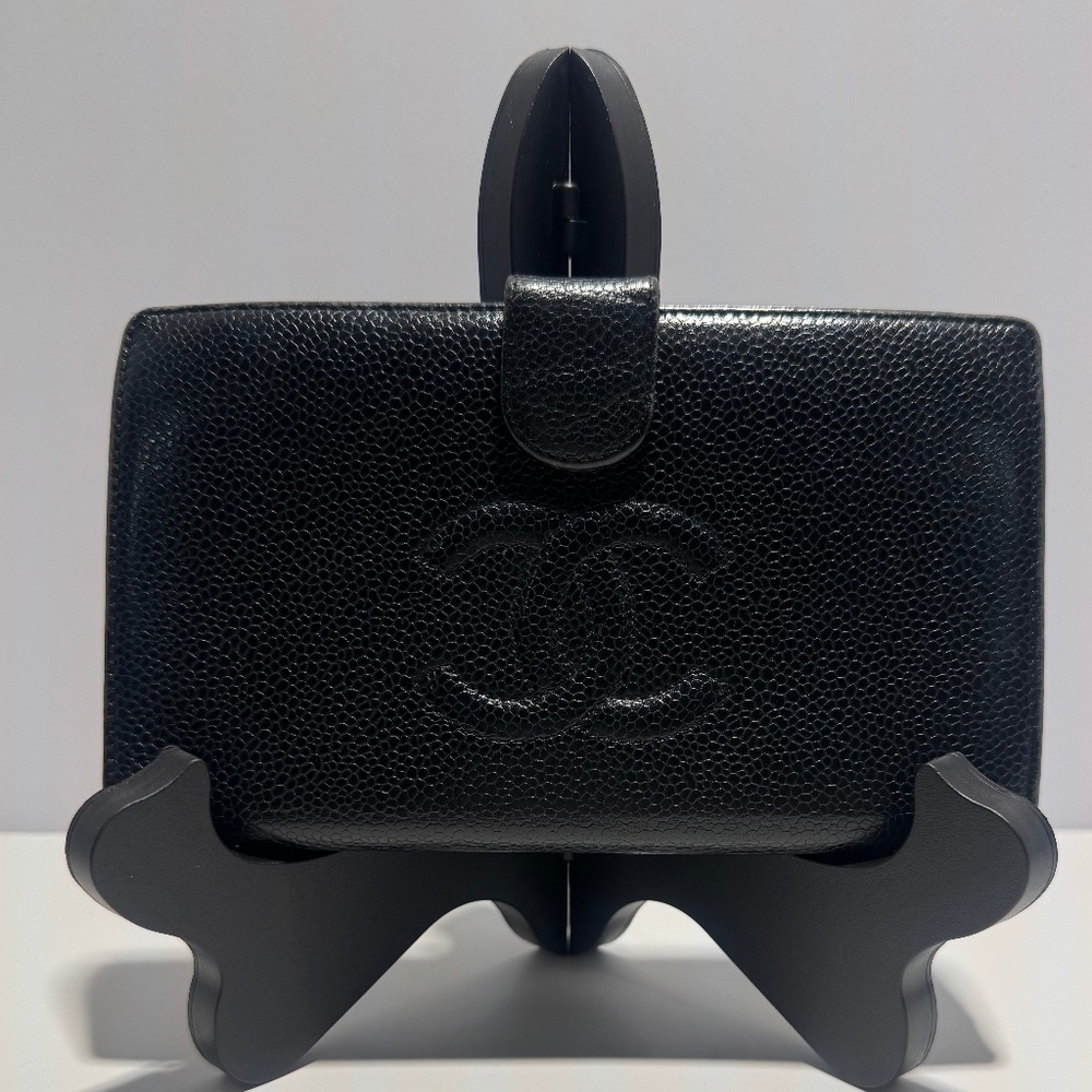 Chanel Black Leather Caviar Wallet~Loved Condition
